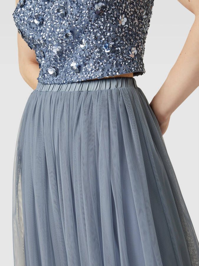 Jake*s Cocktail Midirok met semi-transparante garnering - Foto 2