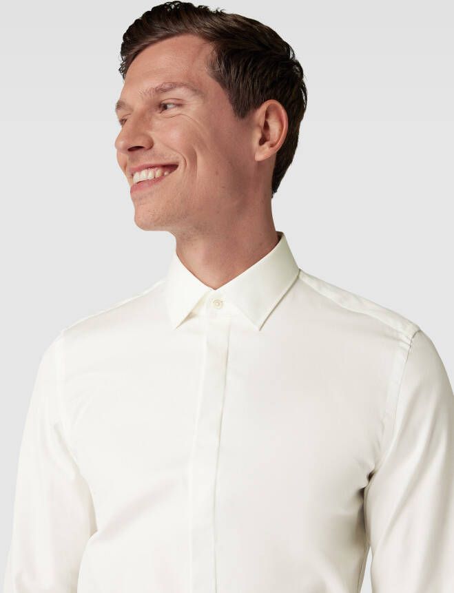 Jake*s Super slim fit smokingoverhemd met kentkraag - Foto 2