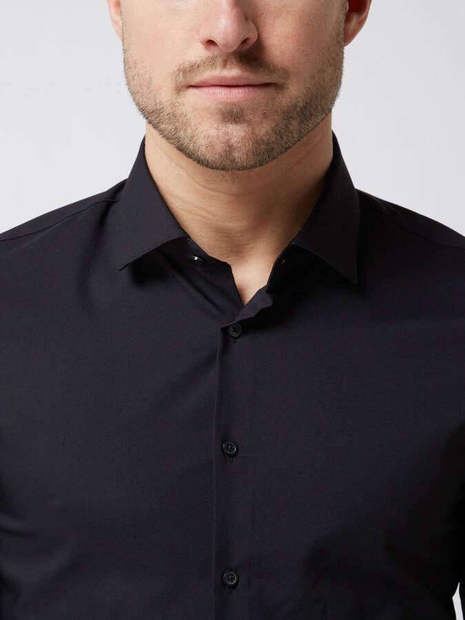 Jake*s Super slim fit zakelijk overhemd met stretchgehalte - Foto 2
