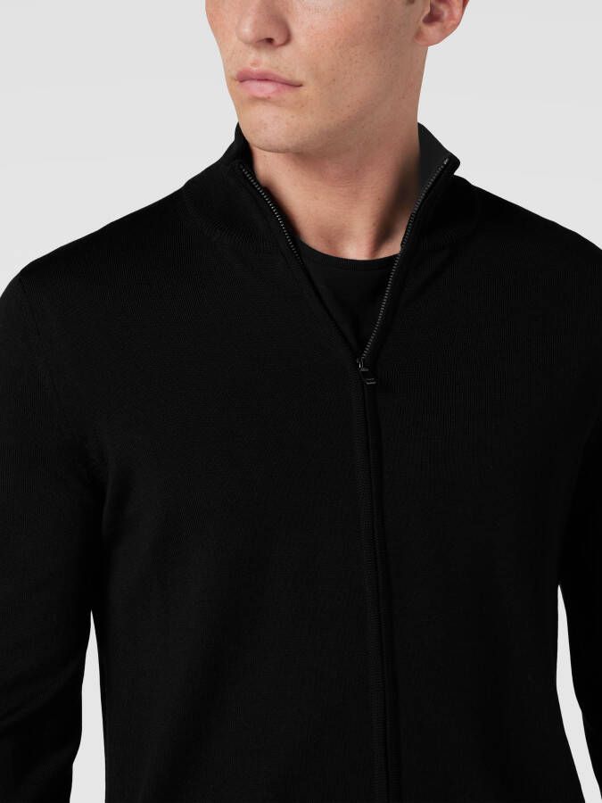 JOOP! Collection Gebreid jack met opstaande kraag model 'Davis'