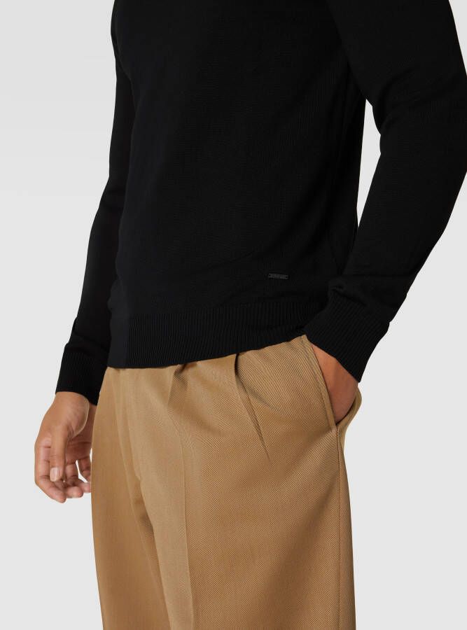 JOOP! Collection Gebreide pullover met opstaande kraag model 'Davide'