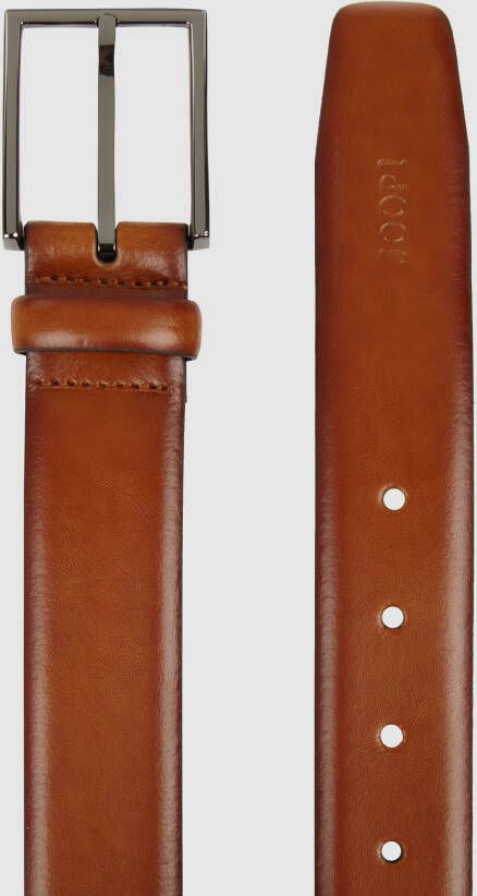 JOOP! Collection Leren riem met reliëflogo - Foto 2