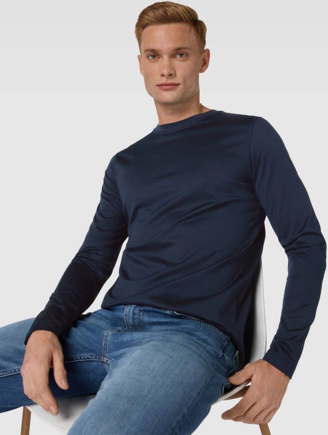 JOOP! Collection Shirt met lange mouwen en ronde hals model 'Baseo'