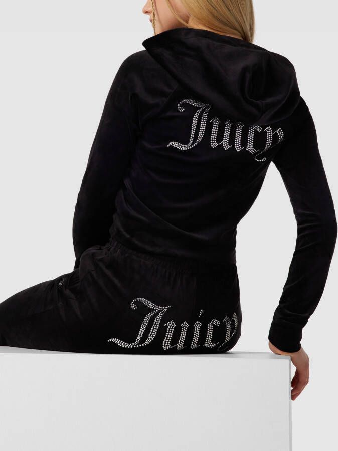 Juicy Couture Sweatjack met labelapplicaties model 'MADISON'
