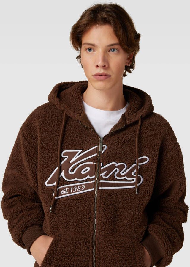 Karl Kani Fleecejack met label model 'Varsity'