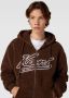 Karl Kani Varsity Teddy Full Zip Hoodie Hooded vesten Kleding brown maat: XXL beschikbare maaten:S M L XL XXL - Thumbnail 3