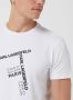 Karl Lagerfeld Beachwear T-shirt met logoprint - Thumbnail 3