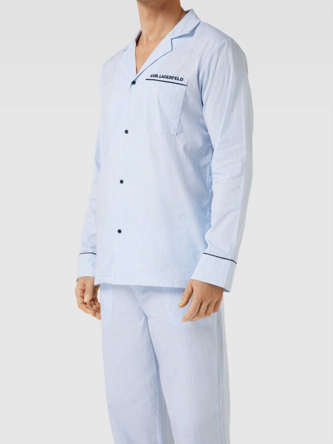Karl Lagerfeld Pyjama met streepmotief model 'WOVEN' - Foto 2