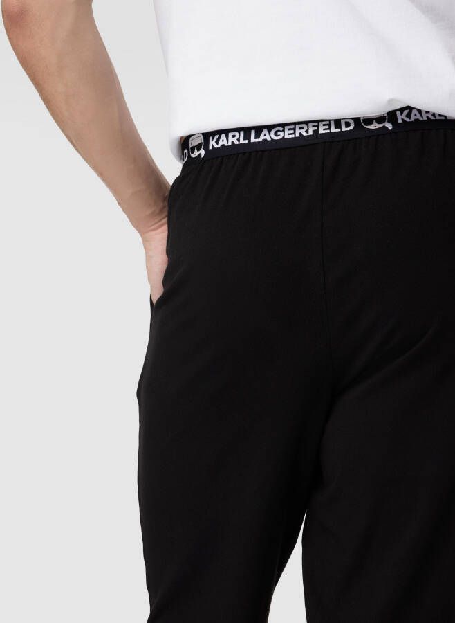 Karl Lagerfeld Pyjamabroek met elastische band - Foto 2