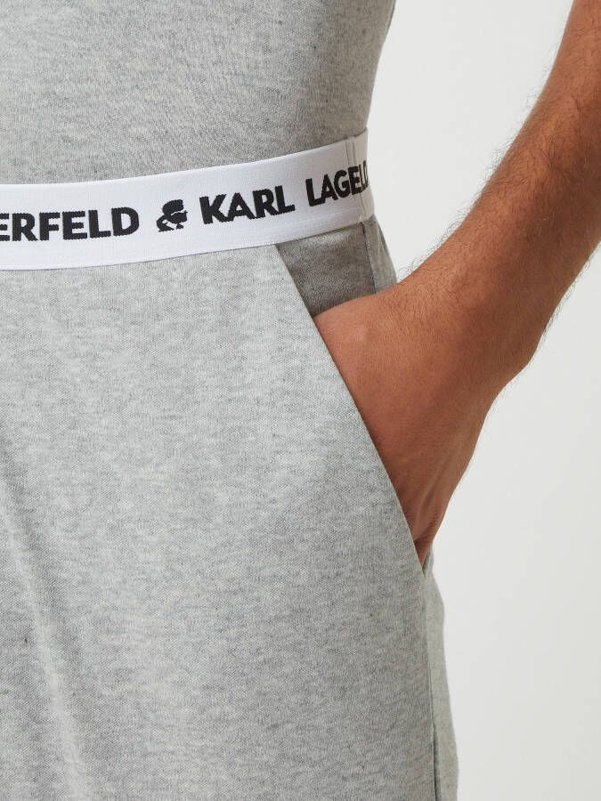 Karl Lagerfeld Sweatbroek met logo in band - Foto 2
