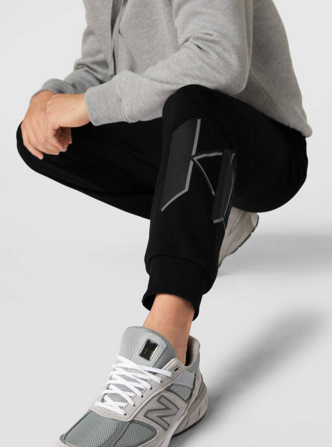 Karl Lagerfeld Sweatpants met contrasterende labelprints - Foto 2