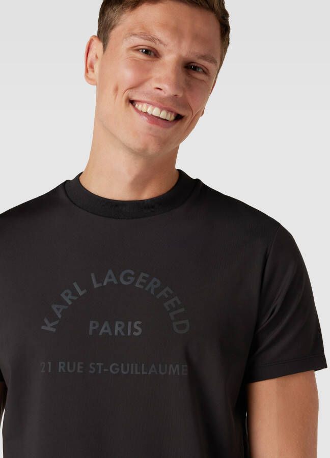 Karl Lagerfeld T-shirt met labelprint - Foto 2