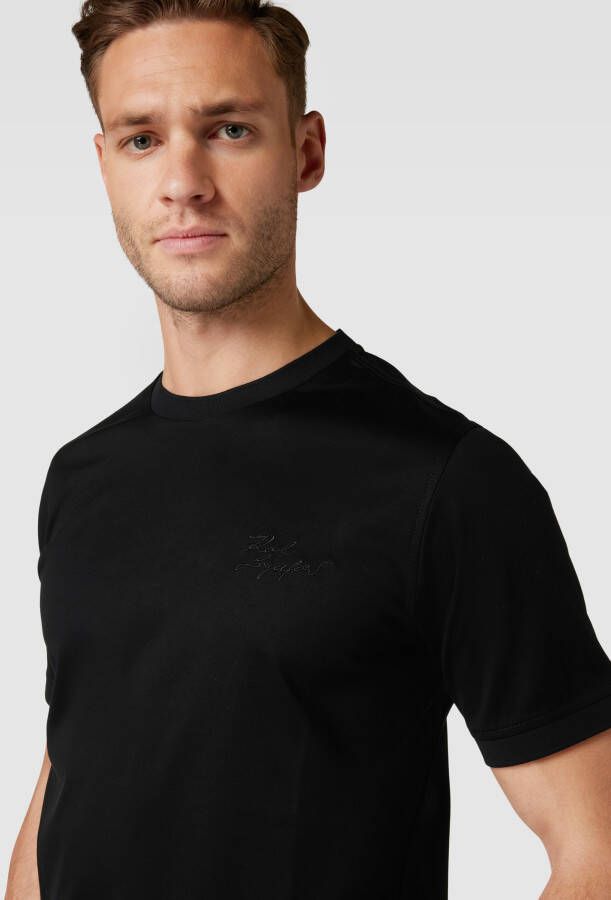 Karl Lagerfeld T-shirt met labelstitching - Foto 2