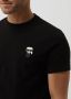 Karl Lagerfeld Zwart Katoenen T-Shirt Black Heren - Thumbnail 3
