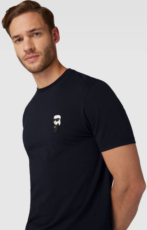 Karl Lagerfeld T-shirt met motiefpatch