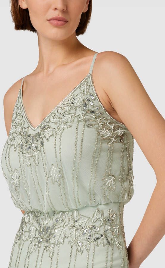 Lace & Beads Avondjurk met siergarnering - Foto 2