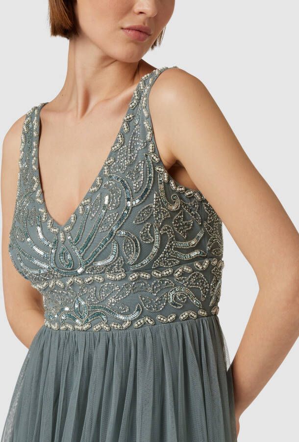 Lace & Beads Avondjurk met taillepas - Foto 2