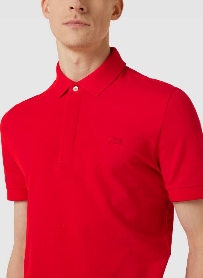Lacoste Classic fit poloshirt met labeldetail