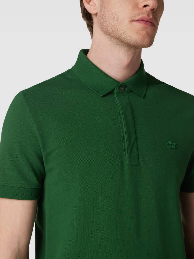 Lacoste Classic fit poloshirt met labeldetail