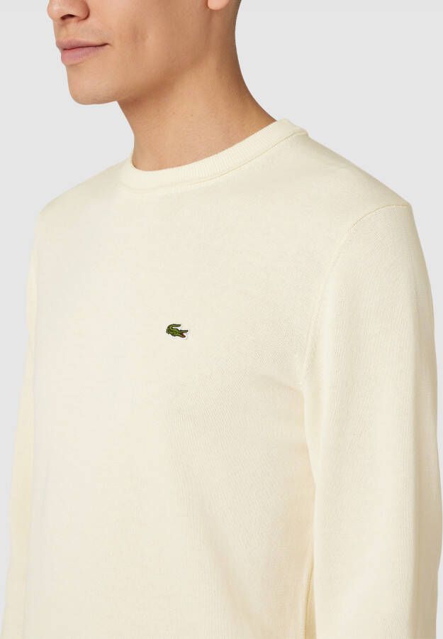 Lacoste Gebreide pullover met logostitching