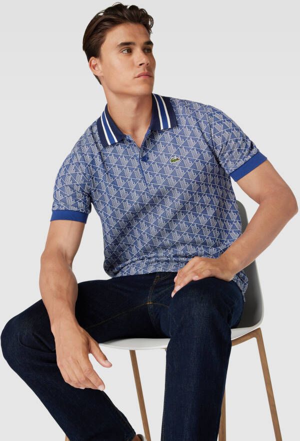 Lacoste Poloshirt met all-over print