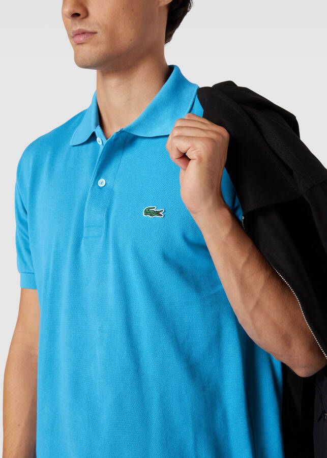 Lacoste Poloshirt 100% katoen model L1212 Van blauw - Foto 3