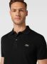 Lacoste Logo Patch Klassieke Kraag Knoopsluiting Korte Mouwen T-shirts en Polos Black Heren - Thumbnail 13