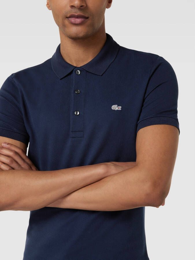 Lacoste Slim fit poloshirt met labelpatch