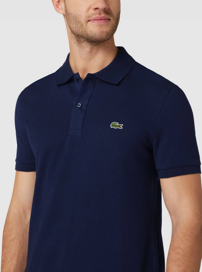 Lacoste Slim fit poloshirt van katoen met labelpatch
