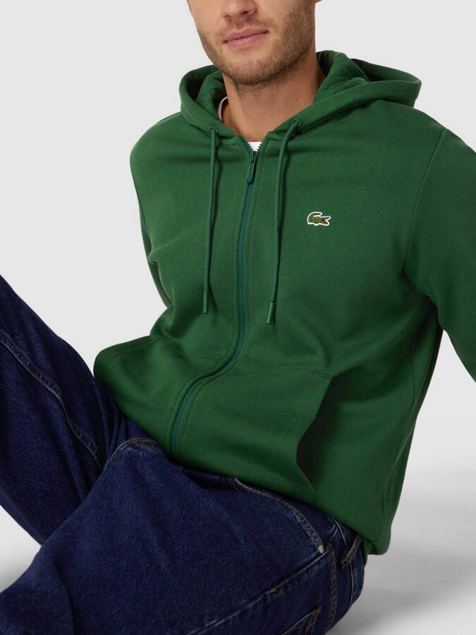 Lacoste Sweatjack met labelpatch