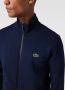Lacoste Navyblauwe Katoenen Sweatshirt met Hoge Kraag en Ritssluiting Blauw Heren - Thumbnail 5