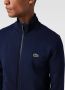 Lacoste Navyblauwe Katoenen Sweatshirt met Hoge Kraag en Ritssluiting Blauw Heren - Thumbnail 6