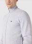 Lacoste Fleece Sweatshirt met Logo Patch Gray Heren - Thumbnail 5