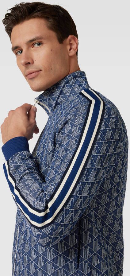 Lacoste Sweater met monogrampatroon Blauw - Foto 4