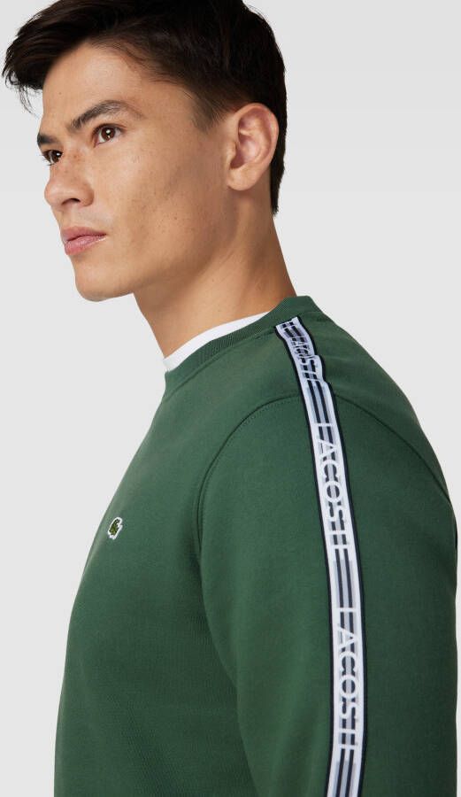 Lacoste Sweatshirt met ronde hals model 'TAPE CREW'