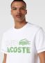 Lacoste Witte Croco Club Tee Shirt White Heren - Thumbnail 2