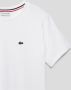 Lacoste T-shirt met logo 001 white Wit Jongens Katoen Ronde hals Logo 164 - Thumbnail 2