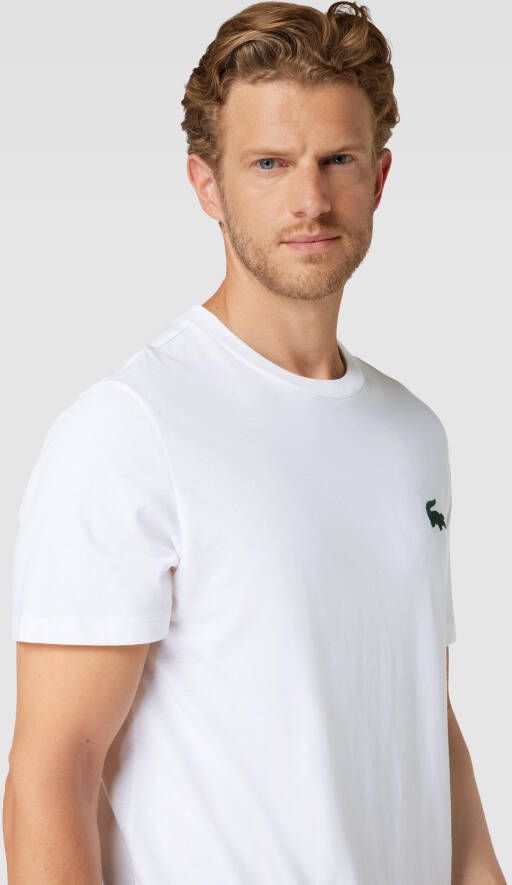 Lacoste T-shirt met logodetail model 'COLORAMA'