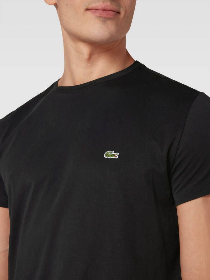 Lacoste T-shirt met logostitching model 'Supima'