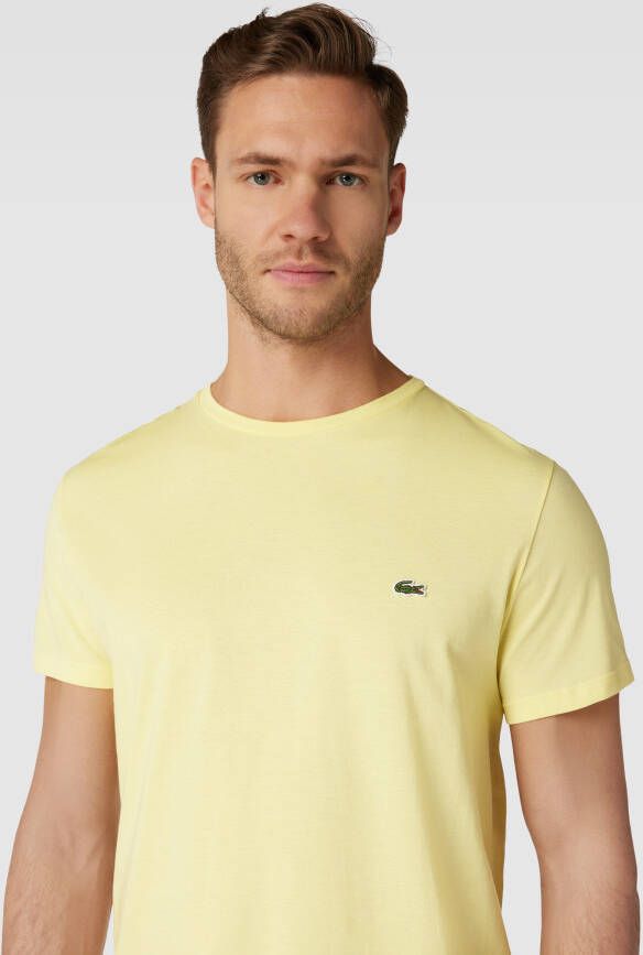 Lacoste T-shirt met logostitching model 'Supima'