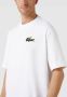 Lacoste Witte Krokodil T-shirt voor Mannen en Vrouwen Wit Heren - Thumbnail 8