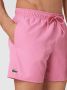 Lacoste Roze Zwemshorts Strandkleding Elastische Taille Roze Heren - Thumbnail 4