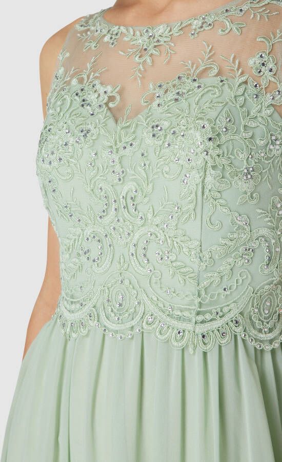 Laona Avondjurk in maxilengte met strass-steentjes