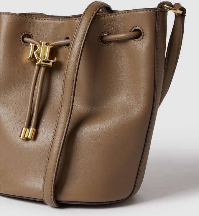 Lauren Ralph Lauren Bucket bag met labelaaplicatie model 'ANDIE'
