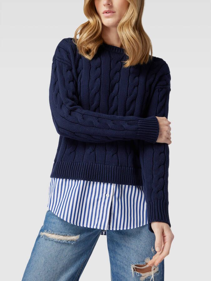 Lauren Ralph Lauren Gebreide pullover in laagjeslook model 'VALIZA'