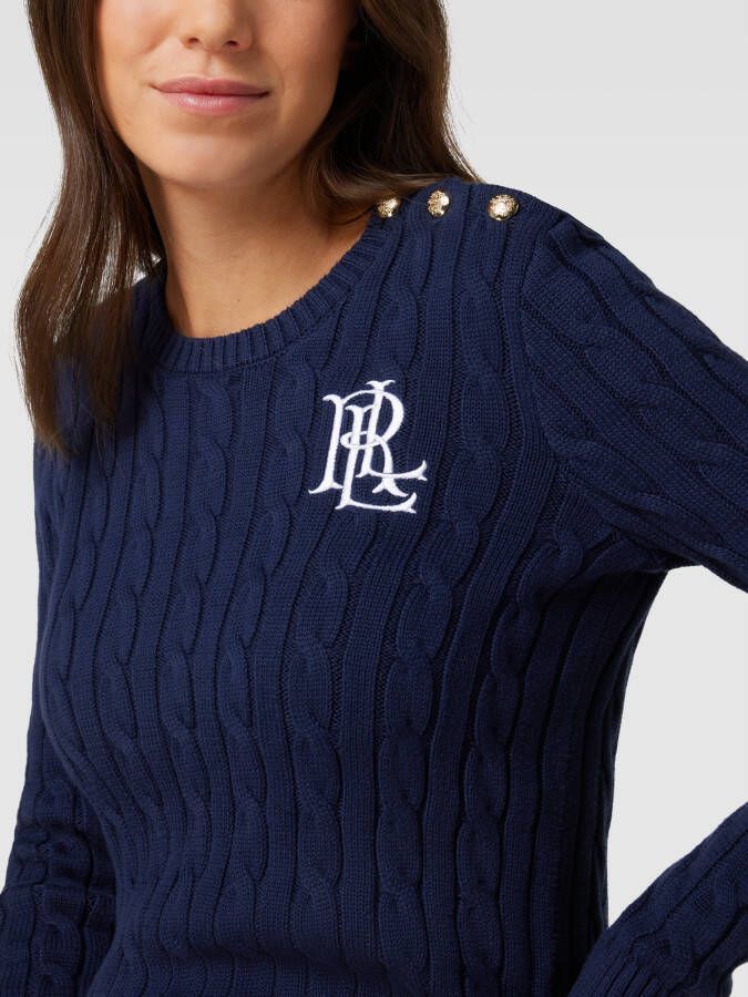 Lauren Ralph Lauren Gebreide pullover met kabelpatroon model 'MONTIVA'