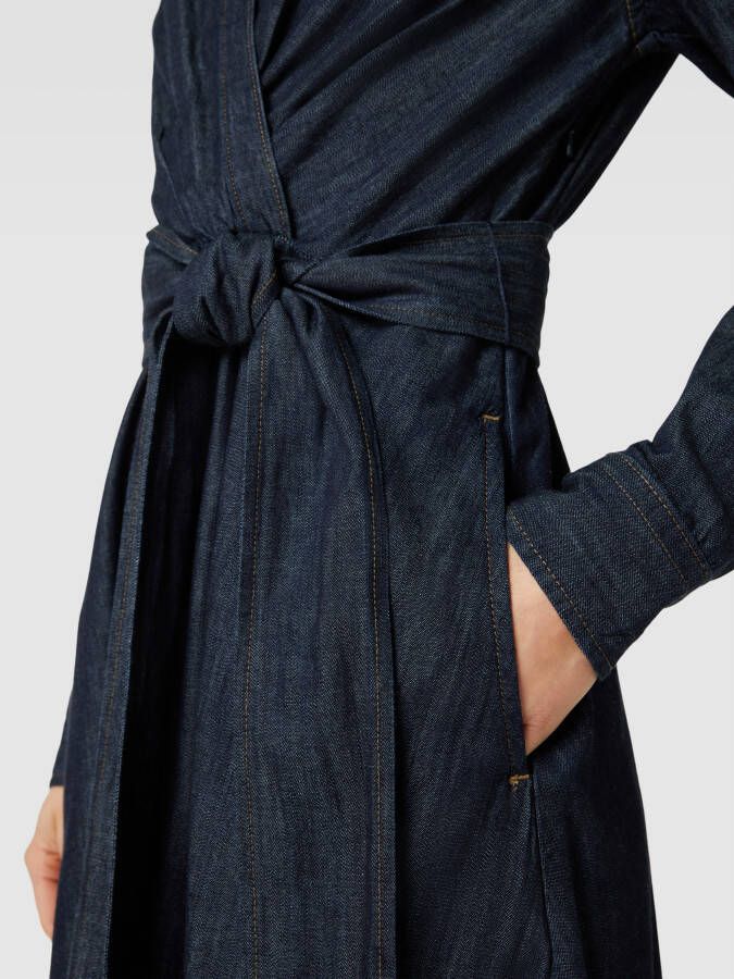 Lauren Ralph Lauren Midi-jurk van katoen in wikkellook model 'ROWELLA' - Foto 2