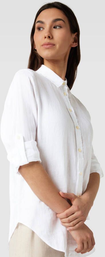 Lauren Ralph Lauren Overhemdblouse met afgeronde zoom model 'KARRIE'
