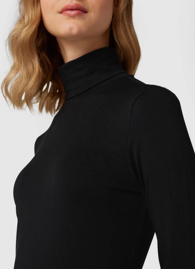 Lauren Ralph Lauren Shirt met lange mouwen en col van viscosemix