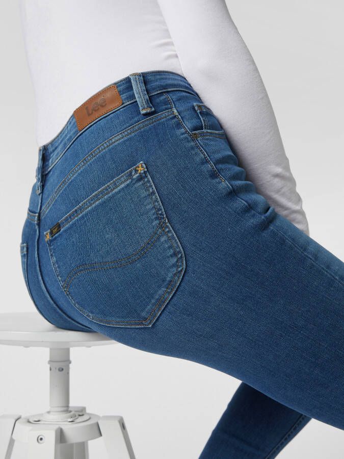 Lee Skinny fit high rise jeans met stretch model 'Scarlett'